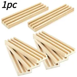 Wooden Domino Rack Set, Domino Tray Storage Rack, Anti-Slip Domino Base Bracket, Perfect for Organizing Dominoes, Organiser, Ideal Gift
