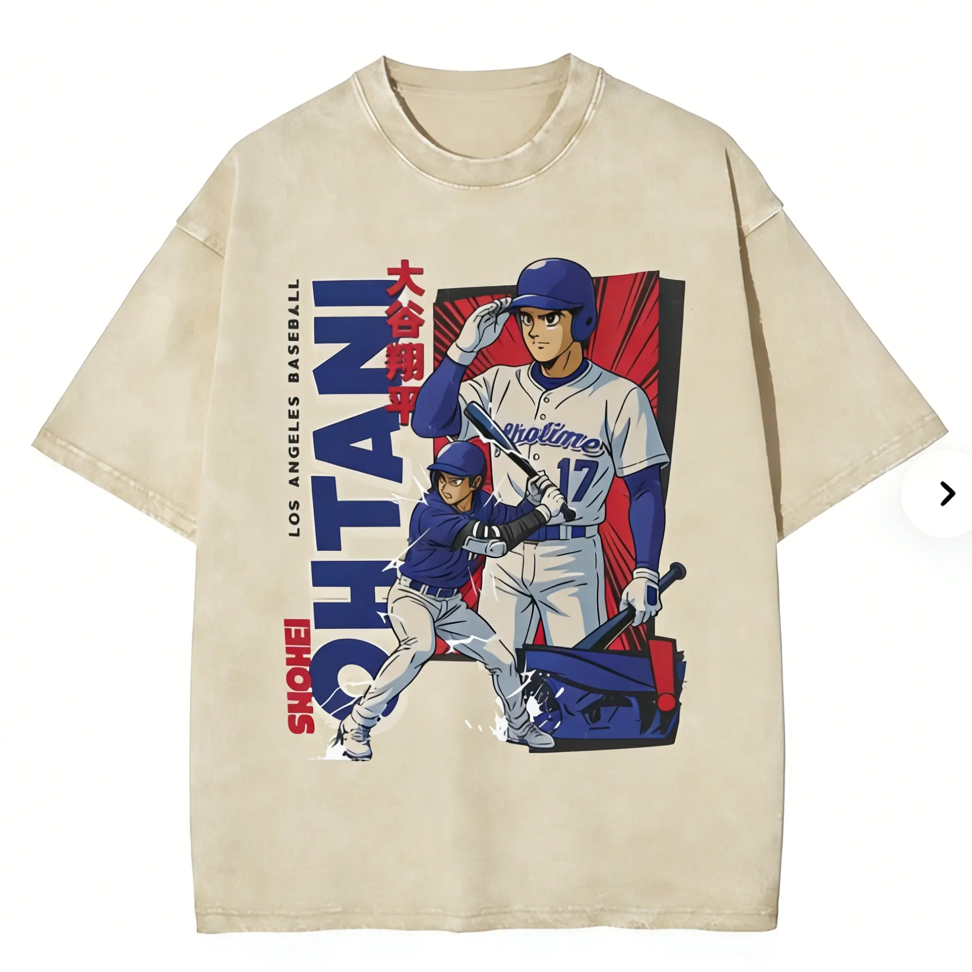 Washed T-shirt-Apricot