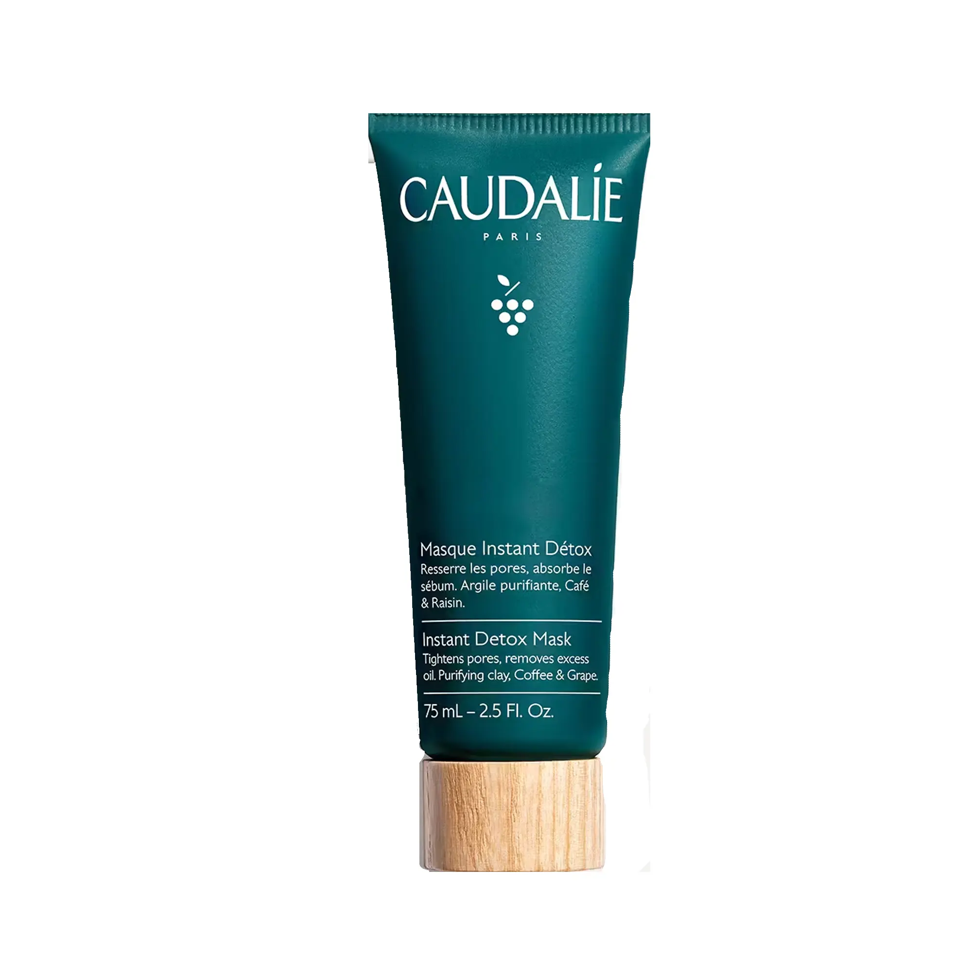 CAUDALIE Vinoclean Instant Detox Face Mask, Skincare Treatment for Deep Pore Cleansing