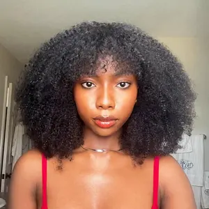 Vshow Upgrade Afro Kinky Human Hair Drawstring V Part Wig Best Beginners Glueless Wigs Ready To Wear All Size Fit V Part Human Hair Wig #fallfresheness