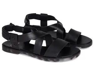 Sorel: Ella III Criss Cross in Black/Dark Graphite