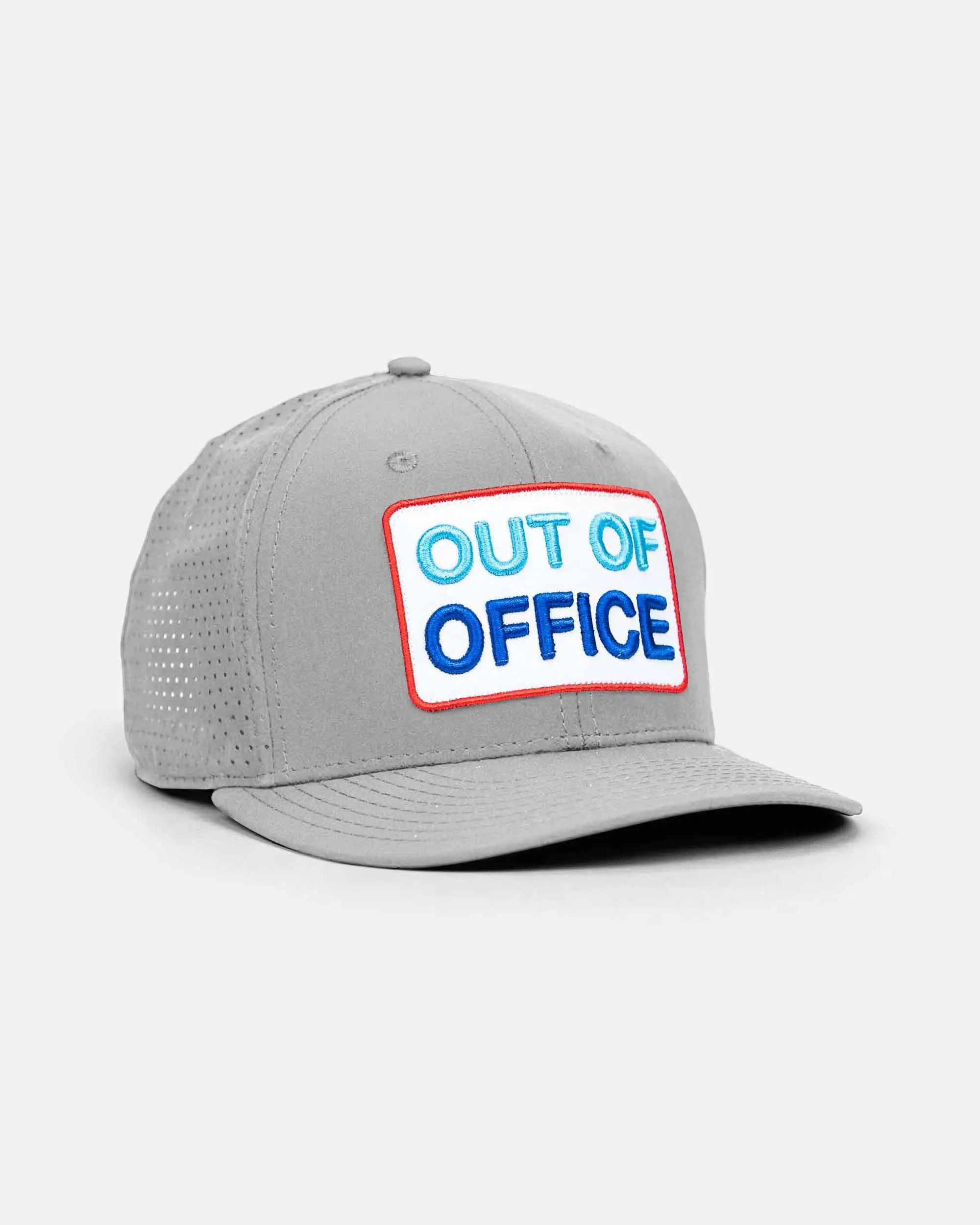 Embroidered Snapback Baseball Cap, 6-Panel Structured Design with Perforated Sides, SPF30 Moisture-Wicking TriTech Fabric, Cap Hat