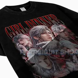 Sylus Silverwing Fiend Myth Love and Deepspace Shirt Game Girl Dinner Retro Graphic 100% Cotton T-Shirt Gift For Fan All Seasons