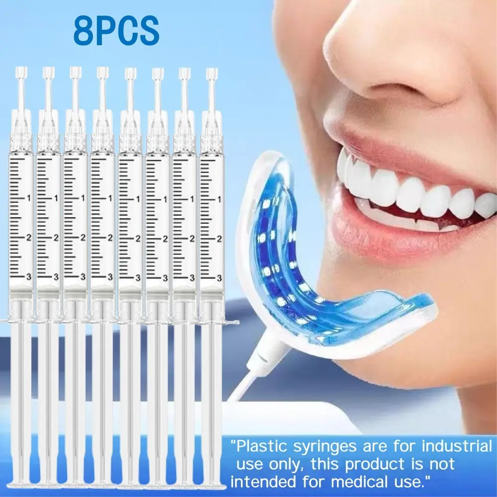 8-Pack Whitening Pen Pap Teeth Whitening Gel Pen, Deep Cleaning Tooth Gel Pen 3ML, Phthalate-Free Oral Care, Fda Registered, Teeth Whitener