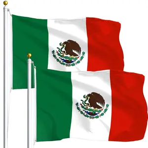 Mexico Mexican Flag 3x5 Ft 2-Pack Printed Polyester By