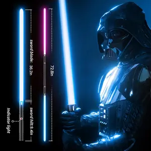 MAMXUAN,Light Up Saber, Light Up LED Saber, 20Colors, Rechargeable, for  Adults Cosplay Party Gaming, Lightsaber, Toys Metal,realistic lightsaber,neopixel lightsaber,double sided lightsaber,dueling lightsaber