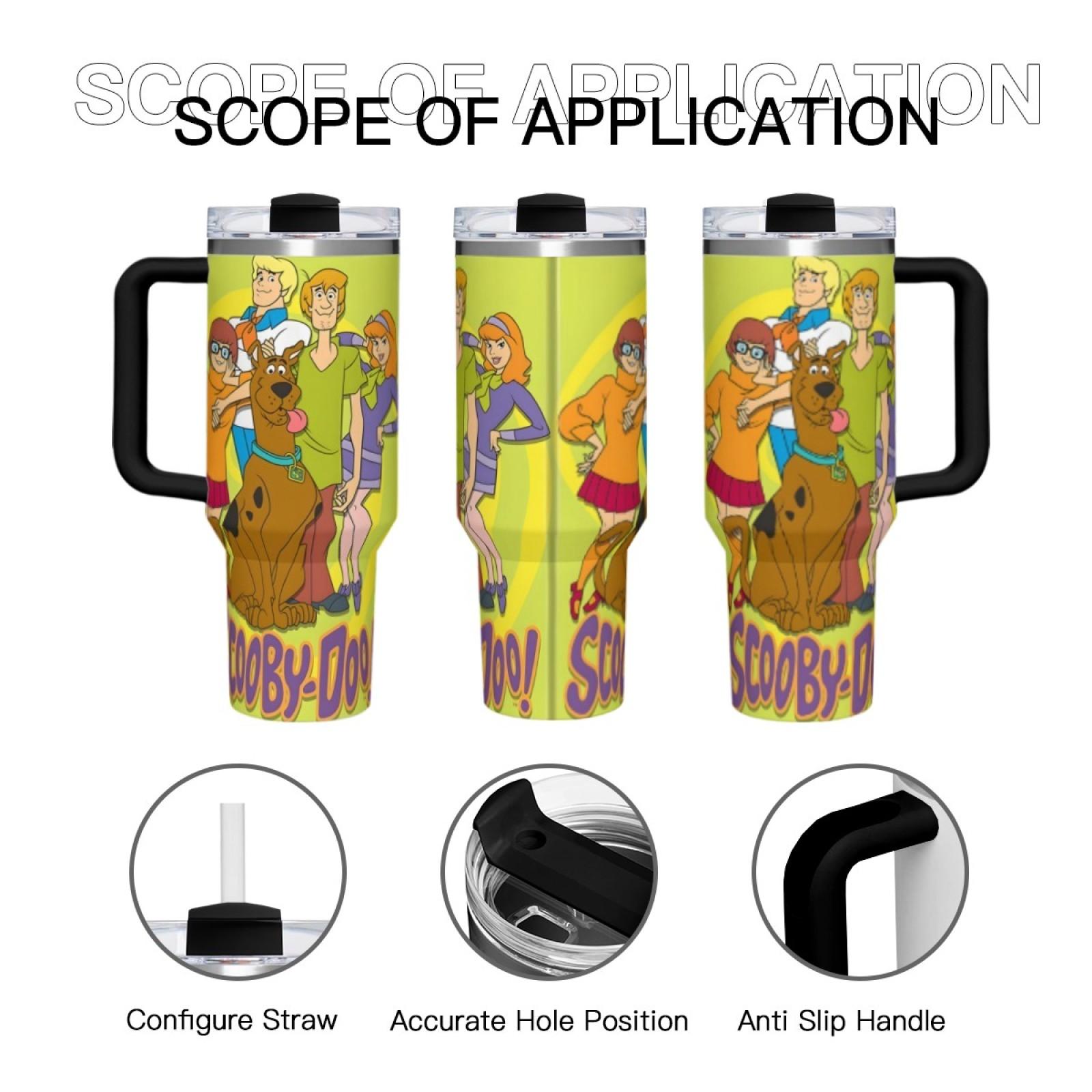 40oz Stainless Steel Tumbler, SCOOBY-DOO Pattern Insulated Water Bottle, Stainless Steel Thermos Flask, Drinking Cup for Home Office School, TikTok Viral Scooby Doo Tumbler, Leakproof Travel Mug, Trendy Summer Gift Drinkware 40oz Stainless Steel Tumbler, SCOOBY-DOO Pattern Insulated Water Bottle, Stainless Steel Thermos Flask, Drinking Cup for Home Office School, TikTok Viral Scooby Doo Tumbler, Leakproof Travel Mug, Trendy Summer Gift Drinkware