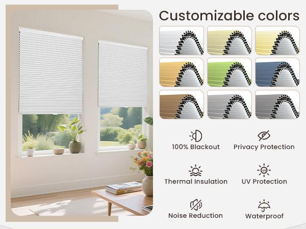 Grandekor No Tools No Drill Cordless Cellular Shades,Honeycomb Blinds for Indoor Windows,UV Protection Privacy Blinds for Home,Door Grandekor No Tools No Drill Cordless Cellular Shades,Honeycomb Blinds for Indoor Windows,UV Protection Privacy Blinds for Home,Door