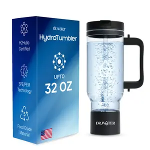 DR.WATER HydroTumbler 32oz Hydrogen Water Bottle - New Version Reusable Portable Tumbler for Optimal Hydration & Wellness Sleek Design Easy Grip Handle