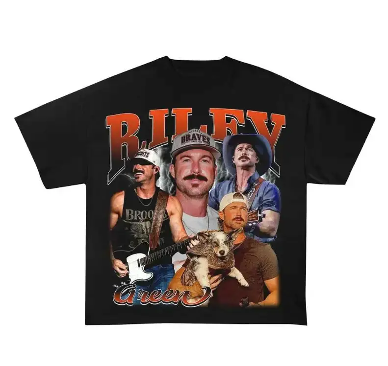 Retro Riley Greenn Shirt Vintage Bootleg Graphic Tee, Gift For Women and Man Unisex Womenswear Top