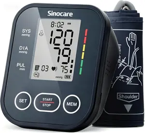 Sinocare 30E Blood Pressure Monitor, Upper Arm BP Machine for Home using, Adjustable Cuff 8.6"-16.5",  Monitoring Accuracy, One-Button Operation, Dual User Mode, Posture Detection & Irregular Heartbeat Alert,Blood pressure wrist monitor