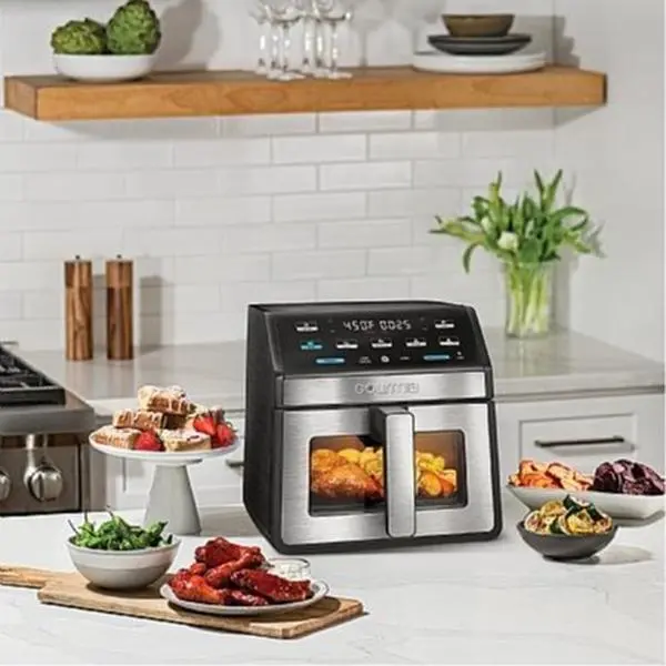 Gourmia GAF858 8-Quart Digital Air Fryer with One-Touch Functions, Window & Light - Household Kitchen Appliance fryer  black