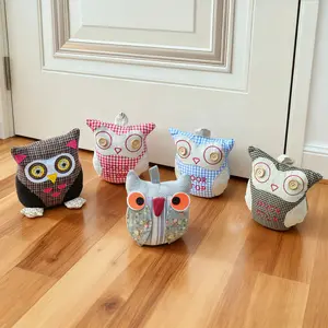 New European Retro Owl Door Stopper Three-Dimensional Artistic Design Door Stopper Anti-Collision Stable Protect Door Wall Home Decoration