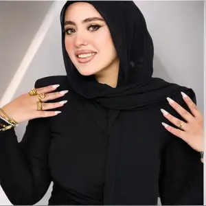 Instant Chiffon Hijab 3-in-1 Set with Built-in Magnets & Attached Undercap for Women's Stylish Convenient Hijab Solution