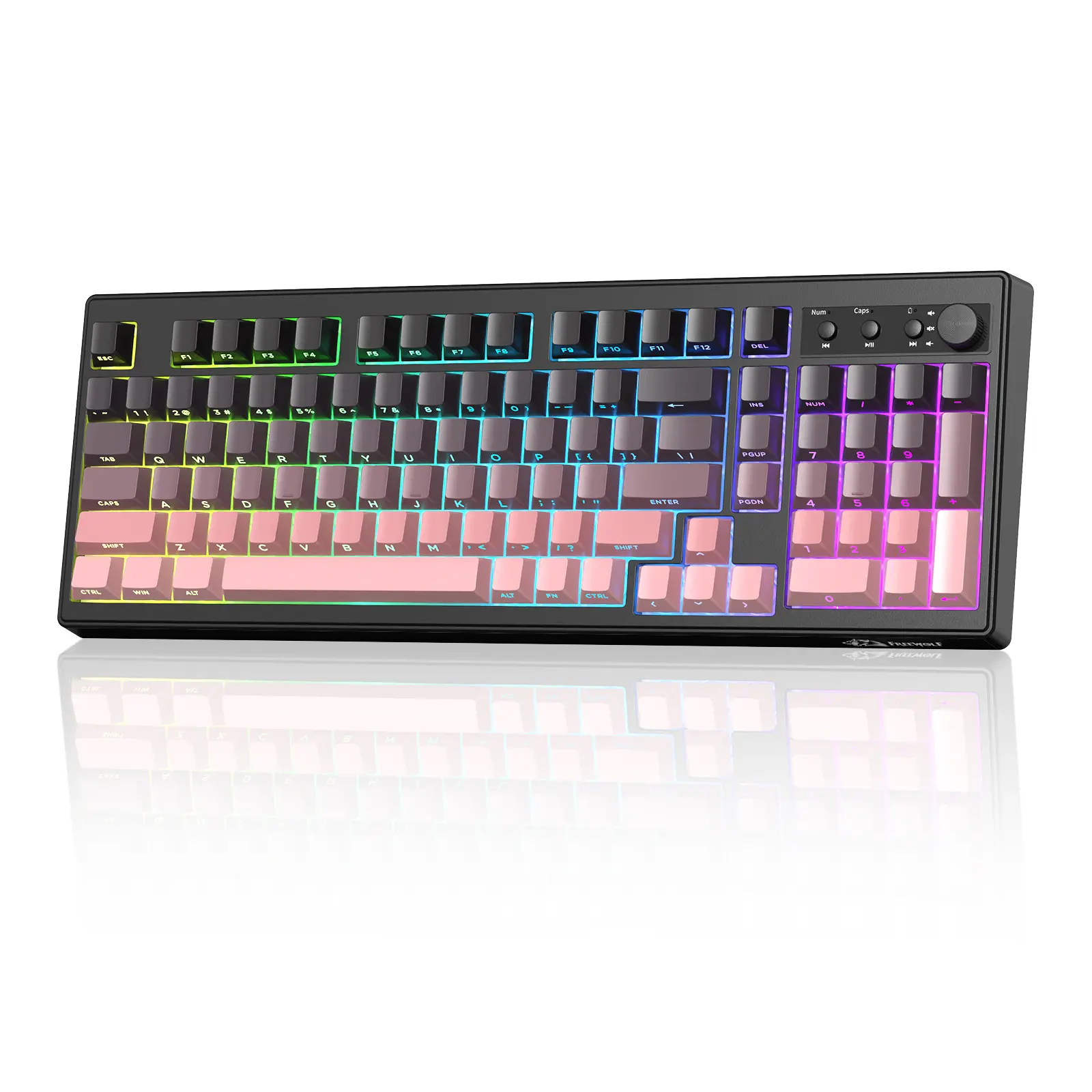 MAMBASNAKE×ZIYOU LANG K100 Membrane Silent keyboard office setup