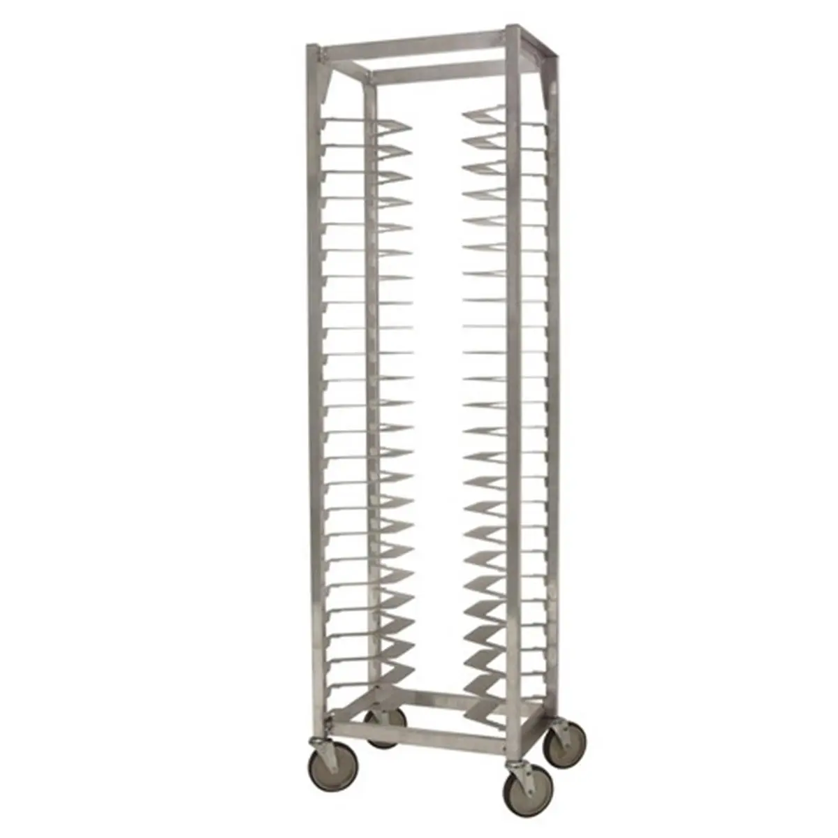 212 MAIN Prairie View LPZ2518 Stainless Steel Single Pizza Rack - 24 Pans, 72.5x21.5x14.88 in., Shelf Spacing, Kitchen Bakeware Equipment