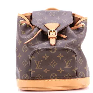 Pre-owned Louis Vuitton Canvas Coated Backpacks Vintage Montsouris Backpack Monogram Canvas PM by Rebag