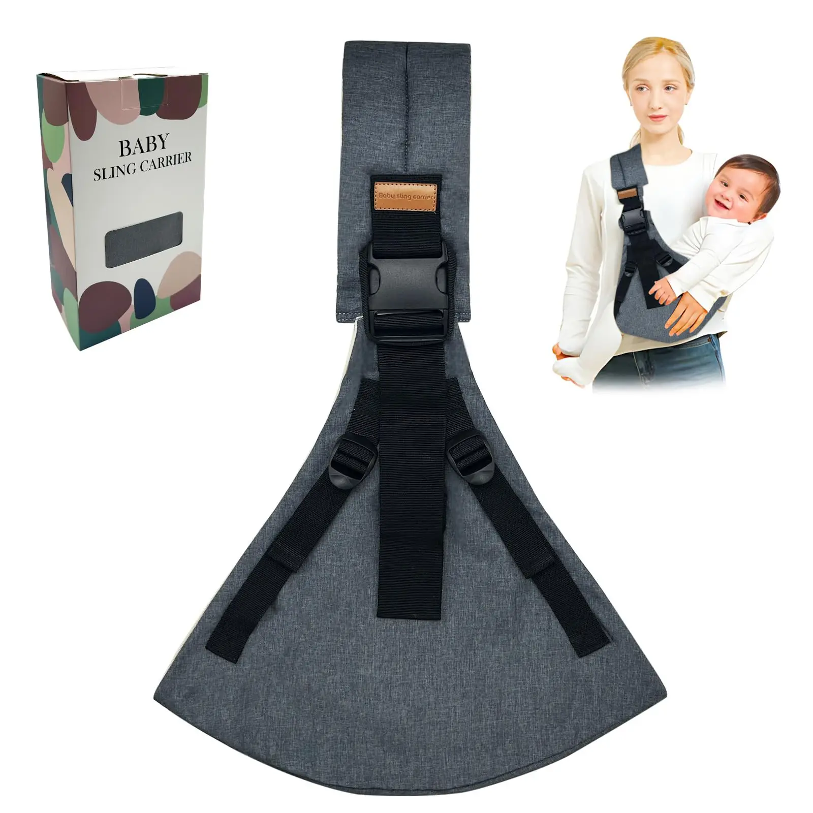 Baby Sling Carrier,Toddler Carrier, 2025 New Baby Sling,Portable and Lightweight Sling,Non-Slip Hip Seat Carrying 10-30lbs