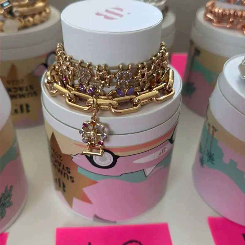 Bomb Party Summer Costume Jewelry Stack Sets, Fashion Accessory Sets for Daily Wear