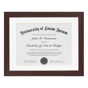 Americanflat Diploma Frame | With 8.5x11 Mat | Shatter-Resistant Glass
