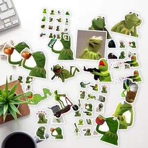 Stickers Pack 20 Pcs Kermit Waterproof Meme Bottle Car Laptop Vinyl Colorful Luggage Aesthetic Water Bike Guitar Bumper Skateboard