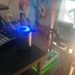 180ml USB Powered Humidifier, 1 Count Portable Mini Aroma Diffuser with Colorful Lights, Air Humidifier for Car & Home Use, Household Appliances