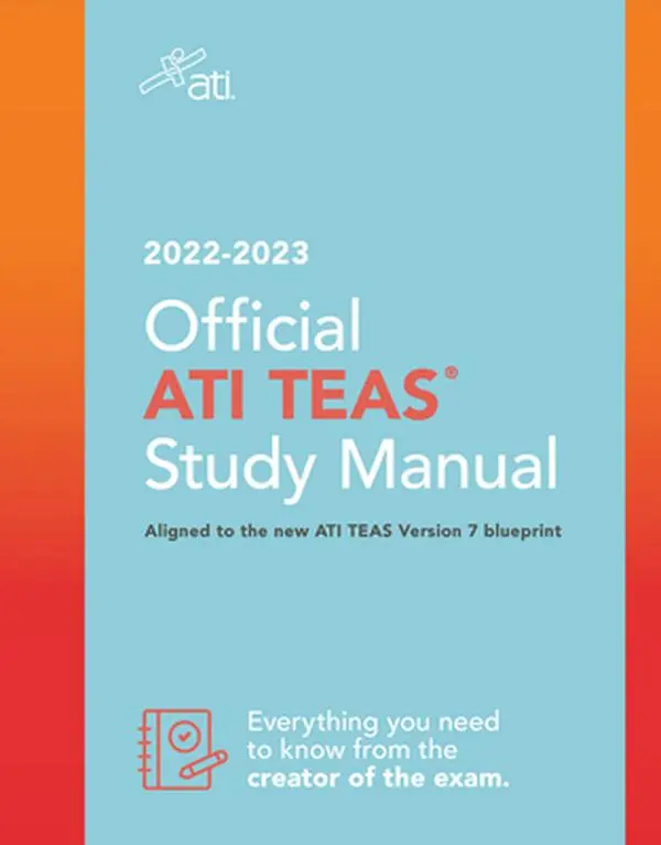 USED Book - Official Ati Teas Study Manual 2022-2023 by Ati (Paperback) - english