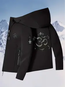 Waterproof Hooded Jacket Coats for Men & Women, Full-Zip Design, All-Season Outdoor Wear, Casual Style, Zipper Pockets