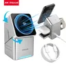 MOJUE C711 3-in-1 Portable Qi2 Certified 15W Fast Magnetic Charging Station Full Kit (With Cable) - USB-C Auto-Rotate Pad for iPhone 18/17/16/15/14/13/12 Pro Max, Smartwatch, Earbuds, iPhone-Compatible Mobile Chargers for Smartphone, Cellphone, Devices