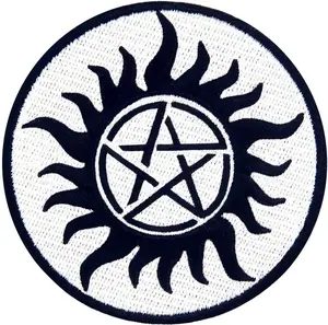 Protection Symbols Against Demons Patch Embroidered Applique Iron On Sew On Emblem
