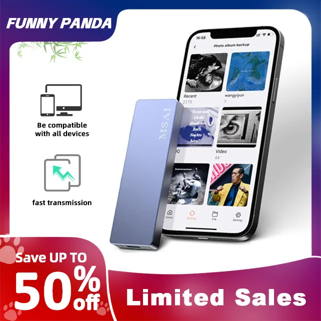 1TB USB Flash Drive -High-Speed USB 3.0 External Storage for iPhone, Android, PC, and Mac with Foldable Design &Easy Connectivity summerwins