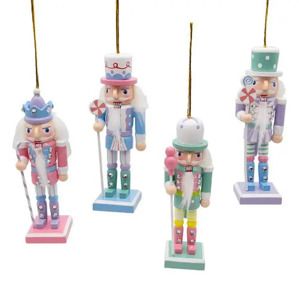 Nutcracker! Magical Christmas Ballet & Kurt Adler - 5“ Candy Colored Nutcracker Ornaments, 4-Piece Set