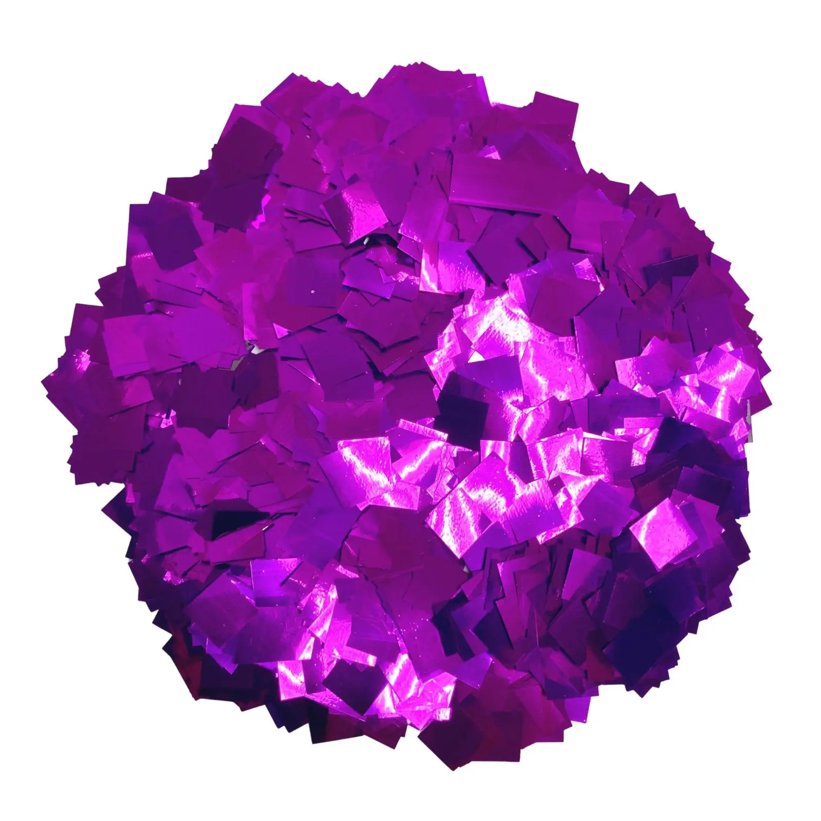 Purple Metallic Foil Miniature Confetti - Pixie Squares (1lb)