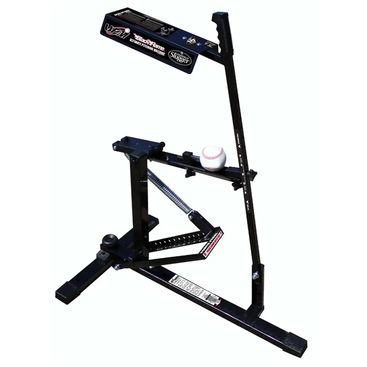 Portable Mechanical Pitching Machine for Youth Baseball & Softball - Adjustable Speed Levels, Throws Multiple Ball Types, No Need for Batteries, Official for Pony Baseball and Softball