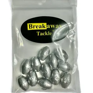 Breakaway Tackle 1/2 oz Egg Sinkers, 12 per pack