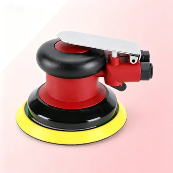 Heavy Duty Dual Action Orbital Sander, Professional Air Random Orbital Palm Sander with Backing Plate, Pneumatic Sander for Auto Body Sanding, 5 Inch Air Sander with Low Vibration, High Speed Sanding Tool