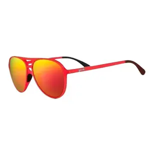 Captain Blunt's Red-Eye - goodr Red Mach G Aviator Polarized Sunglasses