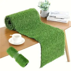 High Density Artificial Grass 50x200 Cm Indoor Outdoor Decorative Synthetic Turf, Durable Plastic Lawn for Patio, Football Field, Golf Course, Playground