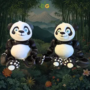 Articulated Panda Flexi Figurine - Cute Zen Animal Art, Home Decor, Room Decor, Ideal Gift for Home Supplies Enthusiasts