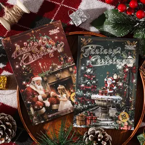 Christmas Theme Sticker Book, Pet Material, 20 Sheets Per Book, Perfect for Christmas Decorations & Gifts, DIY Kits, Festive Stationery Accessories, for Scrapbooking, Art Stickers