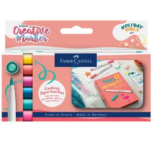 Goldfaber Creative Marker Brush, set of 6, Holiday Vibes - #FC161013