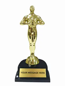Custom Trophy Personalized Award Add Any Text Funny Gift Office Birthday Party 7 Inches Tall Full Color Print Durable Lightweight