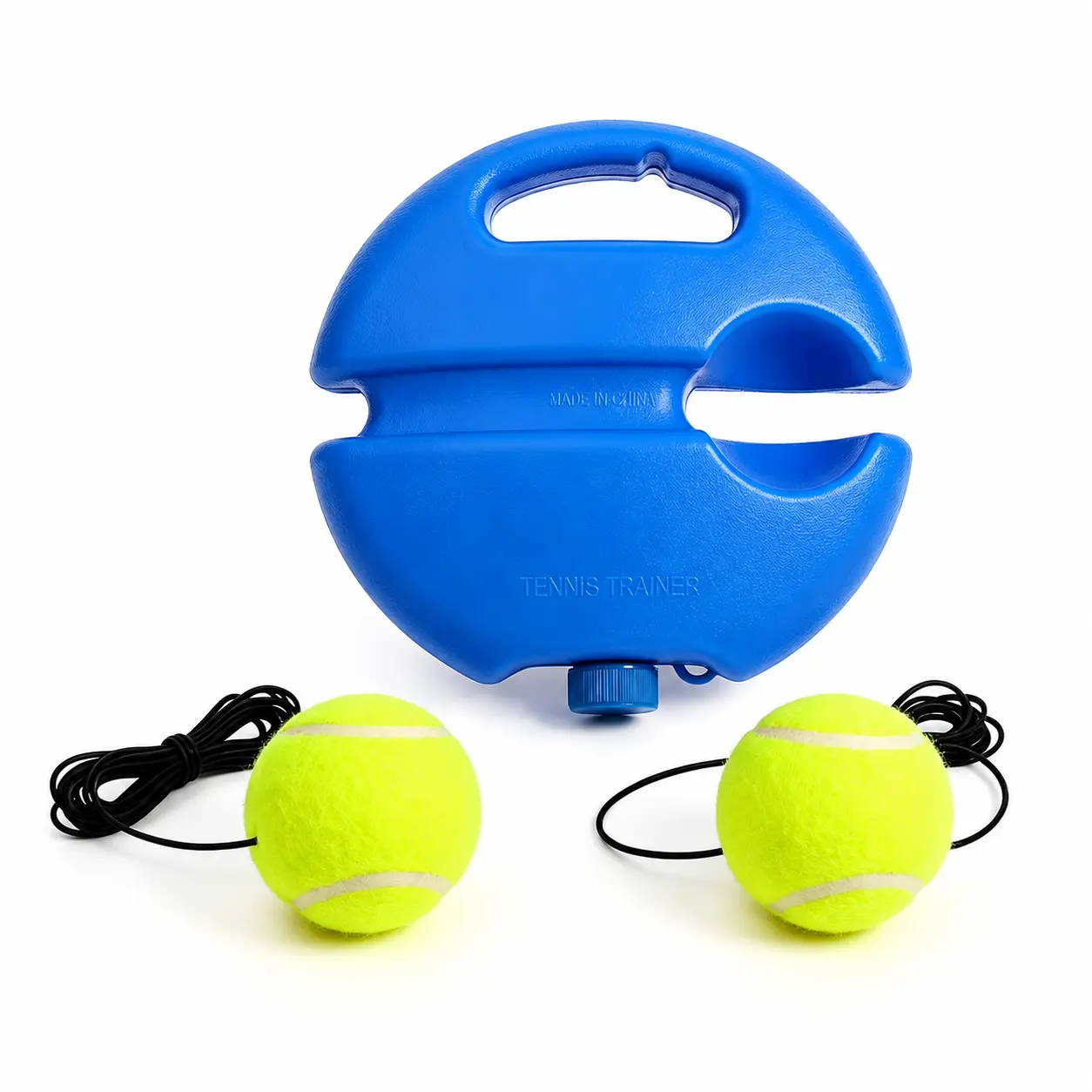 Solo Tennis Trainer Rebound Set with 2 Balls, Portable Self-Practice Training Equipment, Tennis Trainer Rebound Kit for Solo Practice, Improve Batting & Throwing Skills for Beginners, Kids & Adults