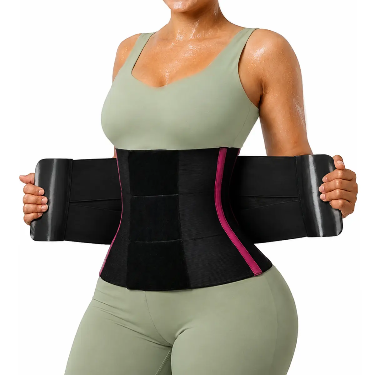 SHAPERX Women's Waist Trainer Belt Tummy Control Sports Waist Cincher with Triple Inner Wrap Womenswear,clothes for back to school,first day of school outfits