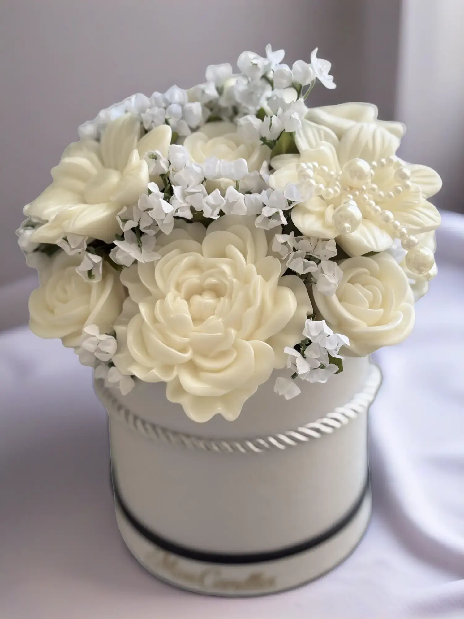 Floral Candle Bouquet, Home Decor Accent for Home Supplies Floral Candle Bouquet, Home Decor Accent for Home Supplies