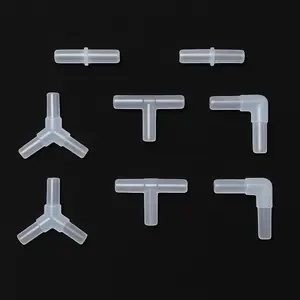 Aquarium Airline Tubing Connectors – 8-Pack (T, Y, L Elbow & Straight) – 3/16” Air Hose Splitters/Fittings for Fish Tanks