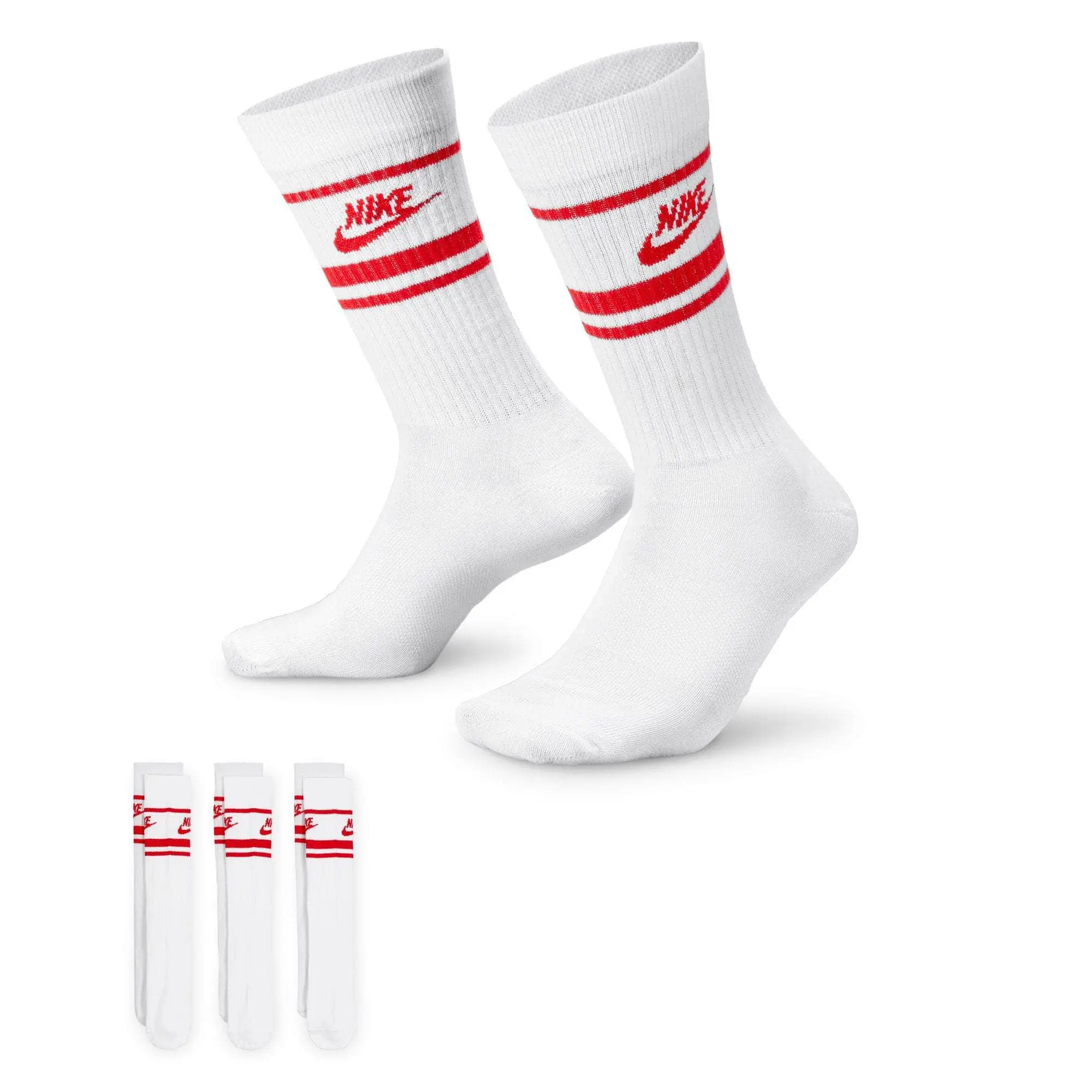 LACOSTE Everyday Crew Socks - Durable & Stretchable Polyester, Moisture Wicking Workout Socks for Sports & Outdoor Use, Moisture Wicking Socks, Crewsock