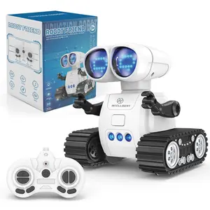 Robot Friend New Mini Remote Control Programming Robot with LED Eye Pattern Switching Intercom Gesture Sensing Toy for Boys Christmas Gift S018
