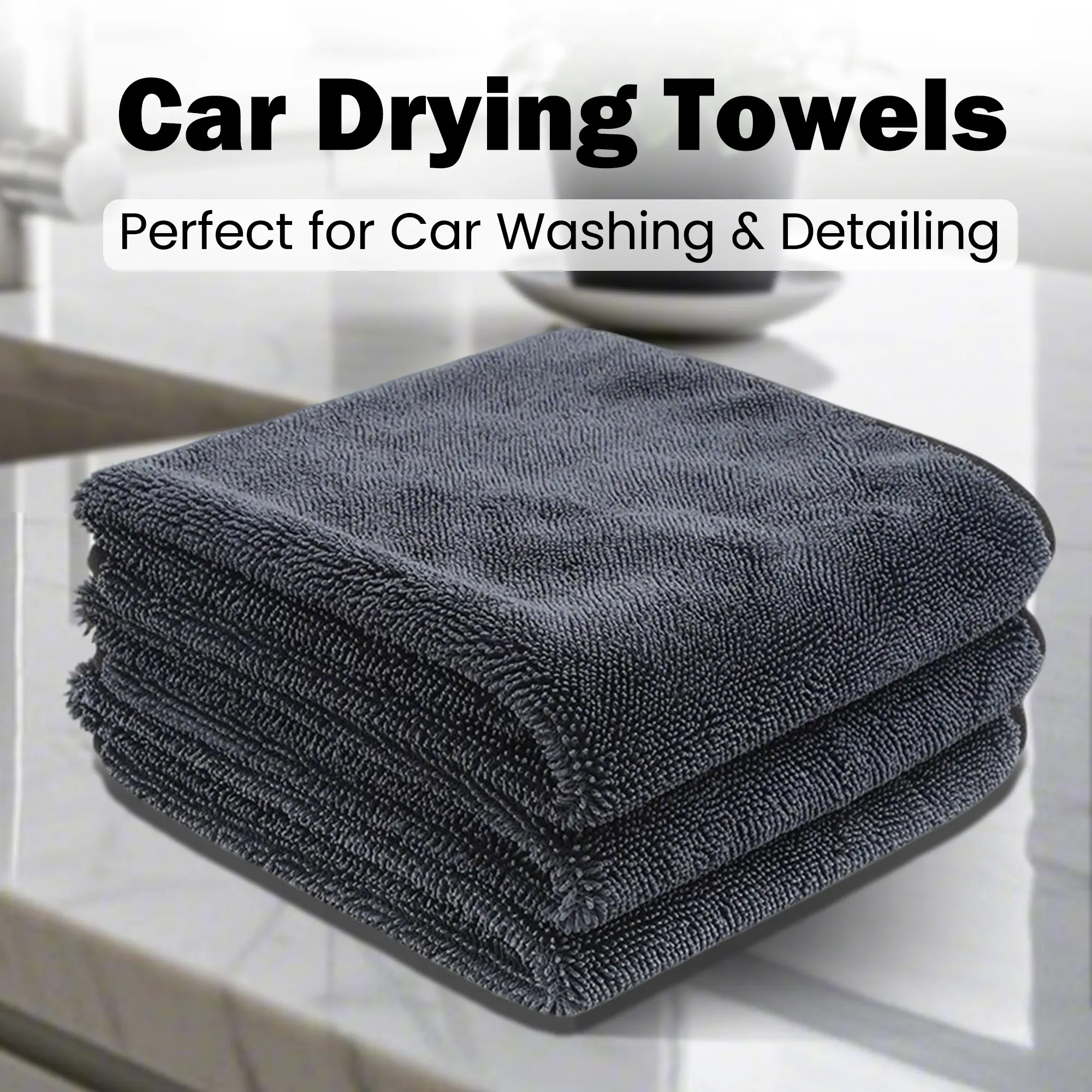 1 Count Shiny Wipes Shower Cleaning Cloths, Super Absorbent Reusable Cloth with Spiral Weave Technology for Streak-Free Cleaning