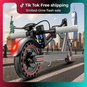 Electric Scooter -19 MPH Max Speed, 8.5''Honeycomb Solid Tires, 350W Motor, 12 Miles Range,Adjustable Speed Foldable Commuter Scooter with Dual Braking System &App Control School Scooters